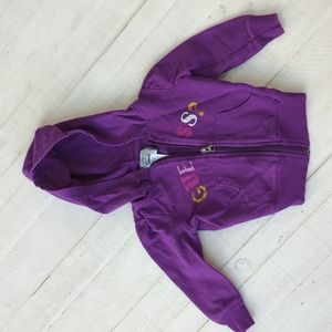 2T Purple Guess hooded jacket